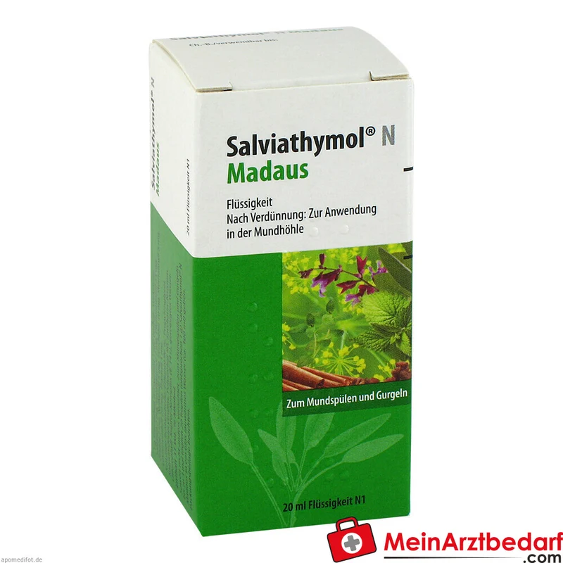 Madaus Salviathymol N Mundspülkonzentrat mit Thymol und pflanzlichen Ölen