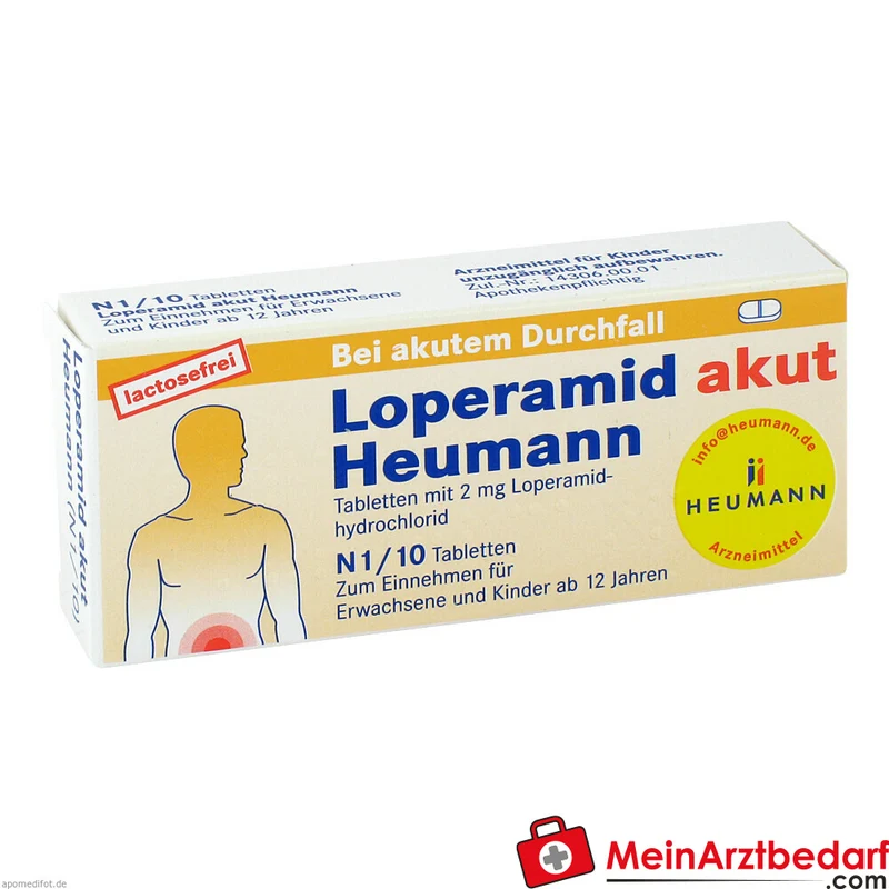 Heumann Loperamid akut 2 mg Tabletten 10 Stück