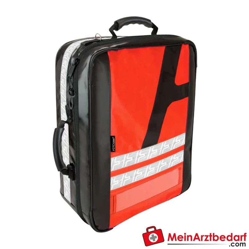 AEROcase PROpack Notfallrucksack AEROtex PLANPRO Leuchtrot RAL 3024 28 Magnetfelder gepolsterter Rücken