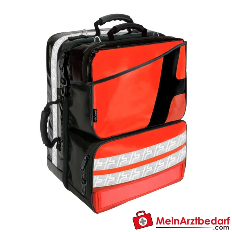 AEROcase PROpack Notfallrucksack AEROtex PLANPRO Leuchtrot RAL 3024 28 Magnetfelder gepolsterter Rücken