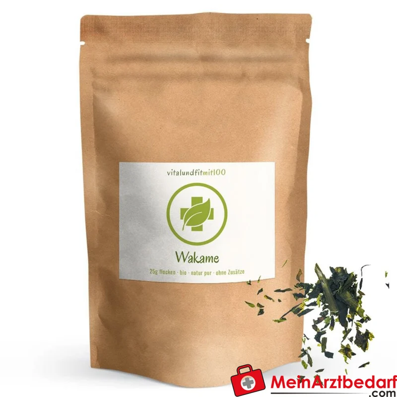 Wakame-Flocken 25 g, jodreich, Rohkostqualität, glutenfrei
