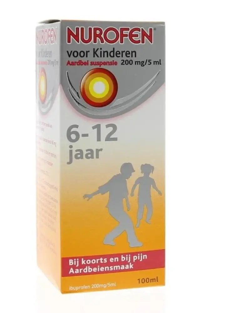 Nurofen 4% Kind aardbei suspensie suikervrij - 100 ml