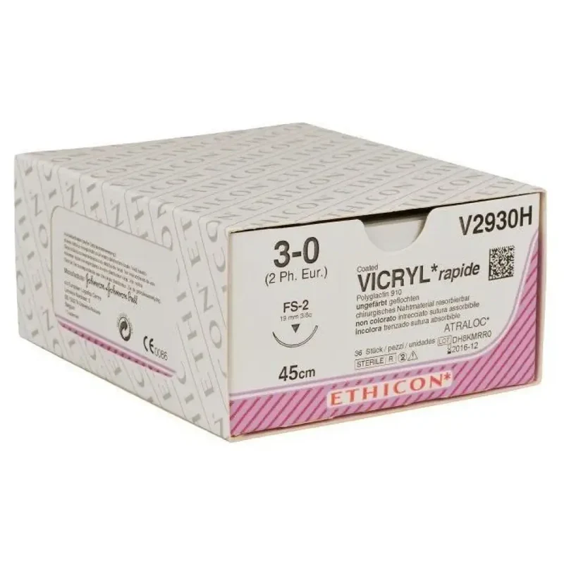 Vicryl Rapide usp 3-0 45cm FS-2 ongekleurd V2930H 36x1