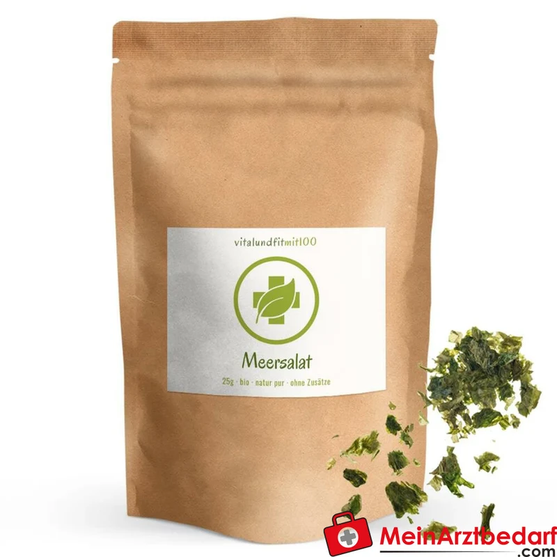 Meersalat (Ulva) getrocknet Rohkost natürliches Jod 25 g