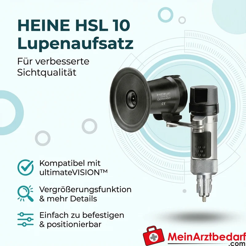 HEINE Lupenaufsatz für HSL 150 Handspaltlampe, 10 Stk.