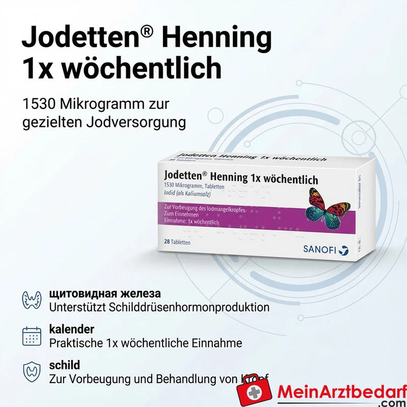 Henning Jodetten 1530 Mikrogramm Tablette 1 Tablette (wöchentlich)