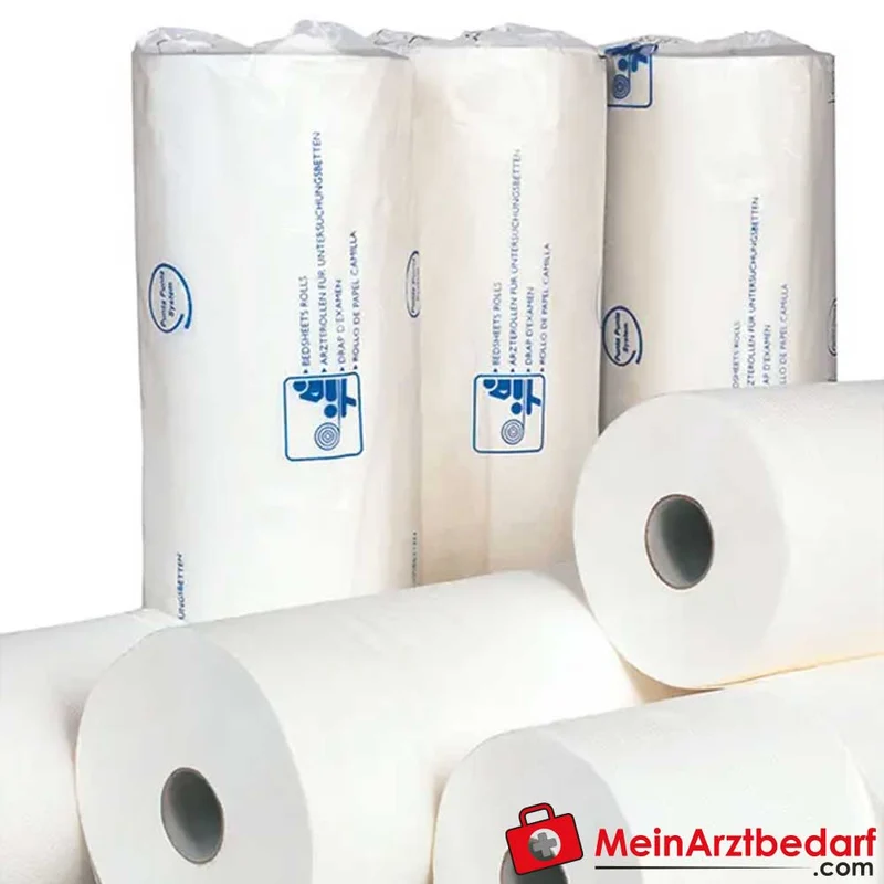 Mediware Ärztekrepp 50 cm x 150 m, 2-lagig, 6 Rollen