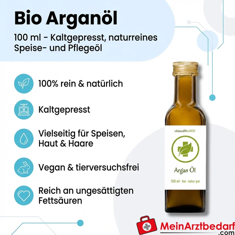 Arganöl kaltgepresst 100 ml, Speise- & Pflegeöl