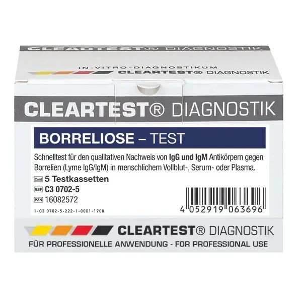 Cleartest® Borreliose, ziekte van Lyme 5 testen