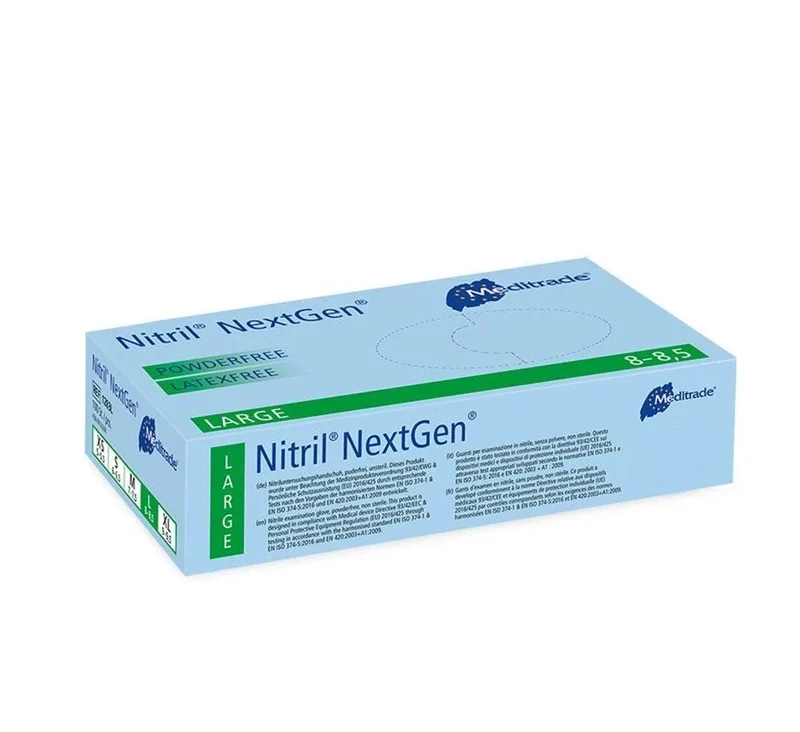 Nitril NextGen Nitril handschoenen - blauw- 100 stuks - Large