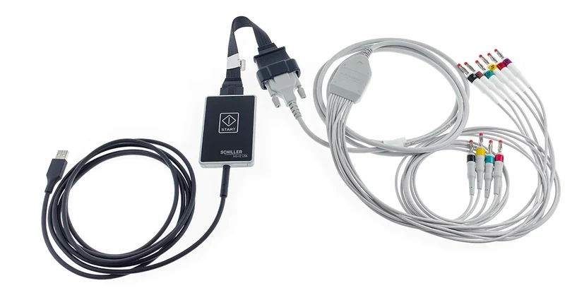 Schiller Cardiovit CS-104 PC-gebaseerd rust-ECG-systeem