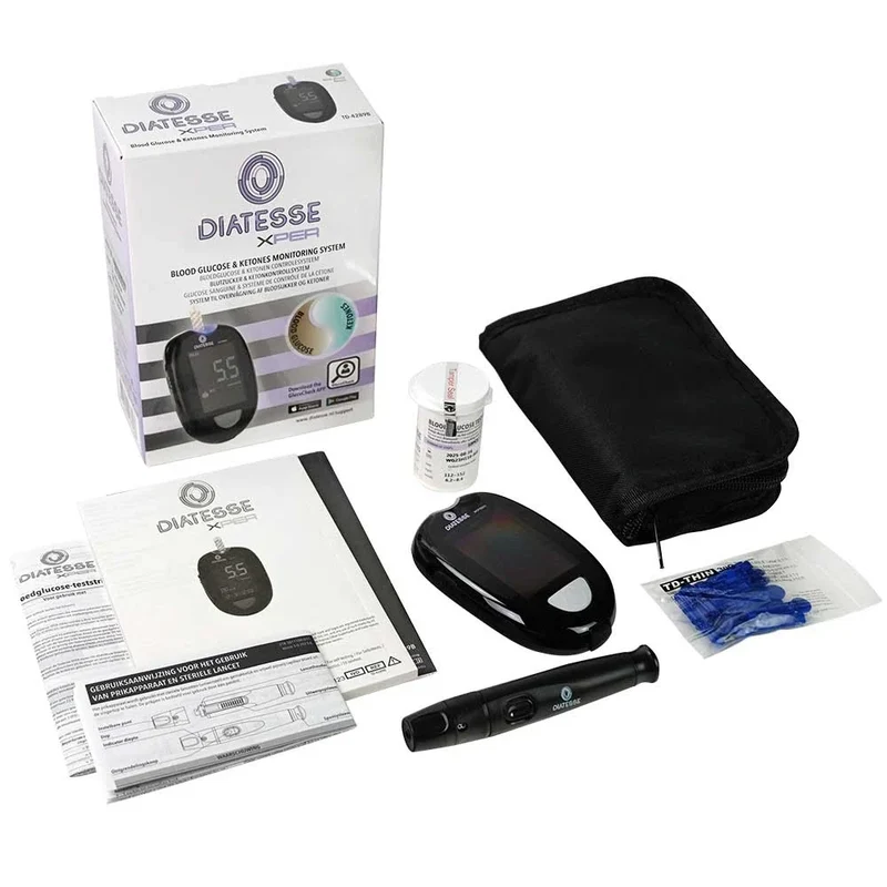 Diatesse XPER Startpakket - Glucosemeter & Ketonenmeter - mg/dl