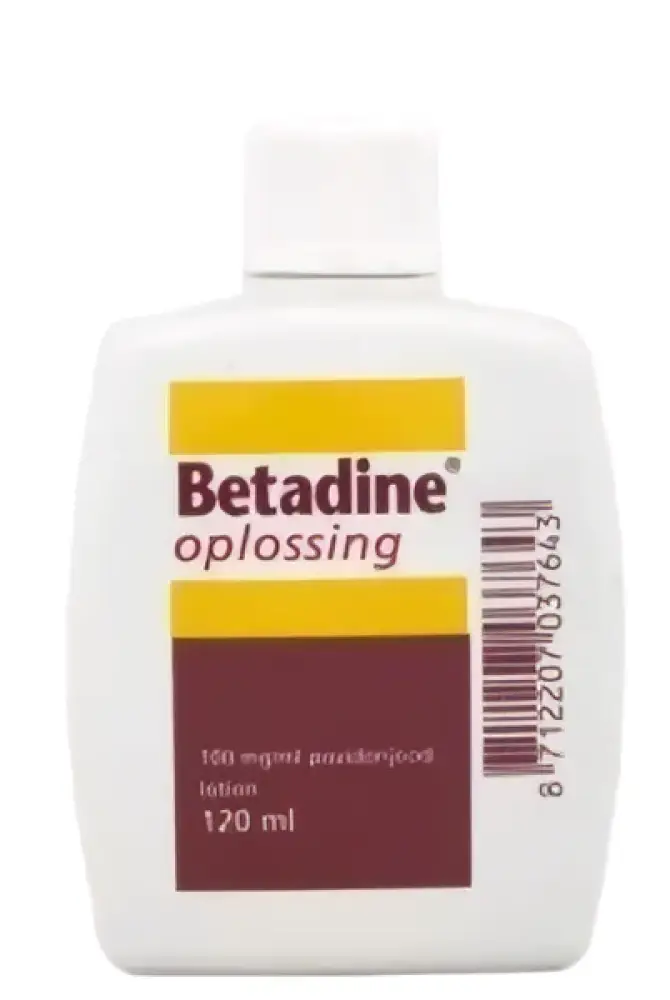 Betadine Jodium oplossing 100 mg/ml 120 ml