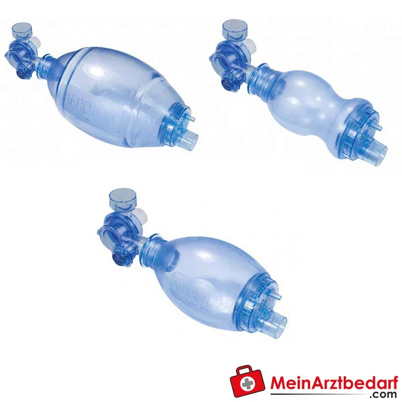 AERObag PVC-Beatmungsbeutel Einweg transparent rutschfest drehbarer Anschluss Erwachsene/Kind/Baby