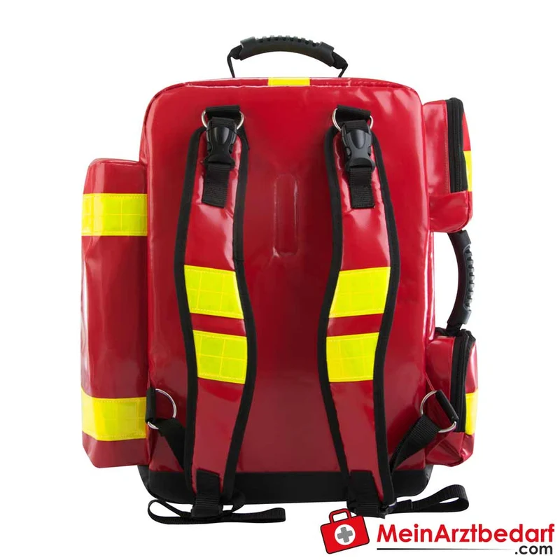 AEROcase Notfallrucksack EMS XL 55 l – 52×54×25 cm mit O2‑Flaschenhalterung, 7 transparente Modultaschen, abnehmbare Rückenriemen