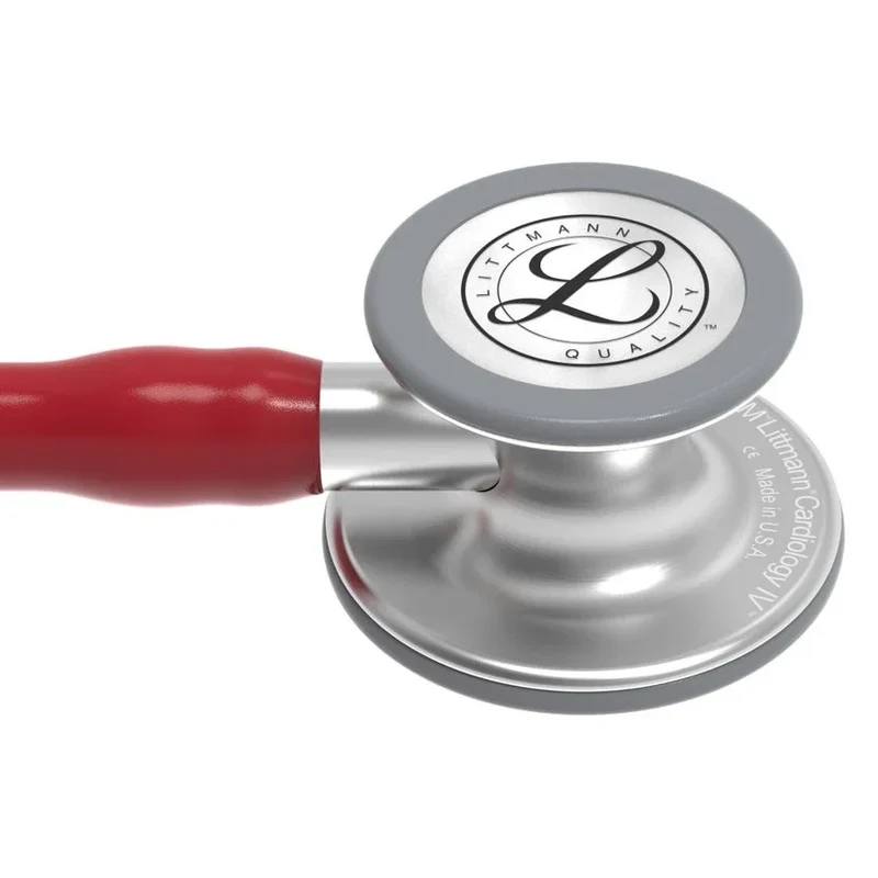 LITTMANN® "CARDIOLOGY IV" - 6184 - Bordeaux - Rvs Geborsteld - Standaard - Rvs Geborsteld