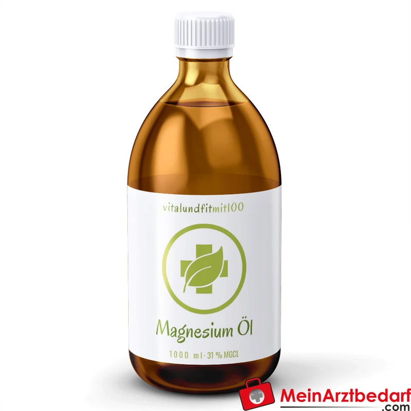 Magnesiumöl 31% Magnesiumchlorid naturrein Glasflasche 1000 ml