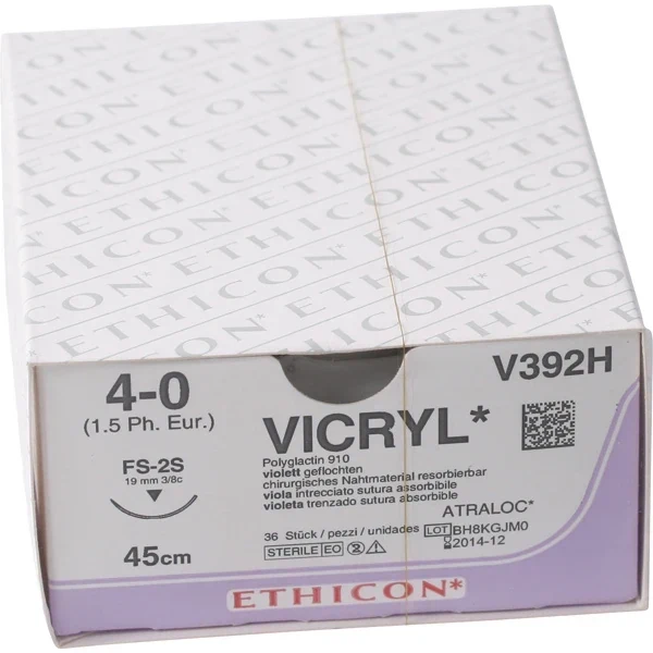 Vicryl usp 4-0 45cm FS-2S violet V392H 36x1