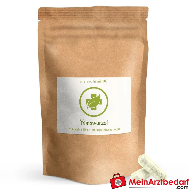 Mexican Wild Yams Yamswurzel-Extrakt 20% Diosgenin 415 mg Kapseln 120 Stück