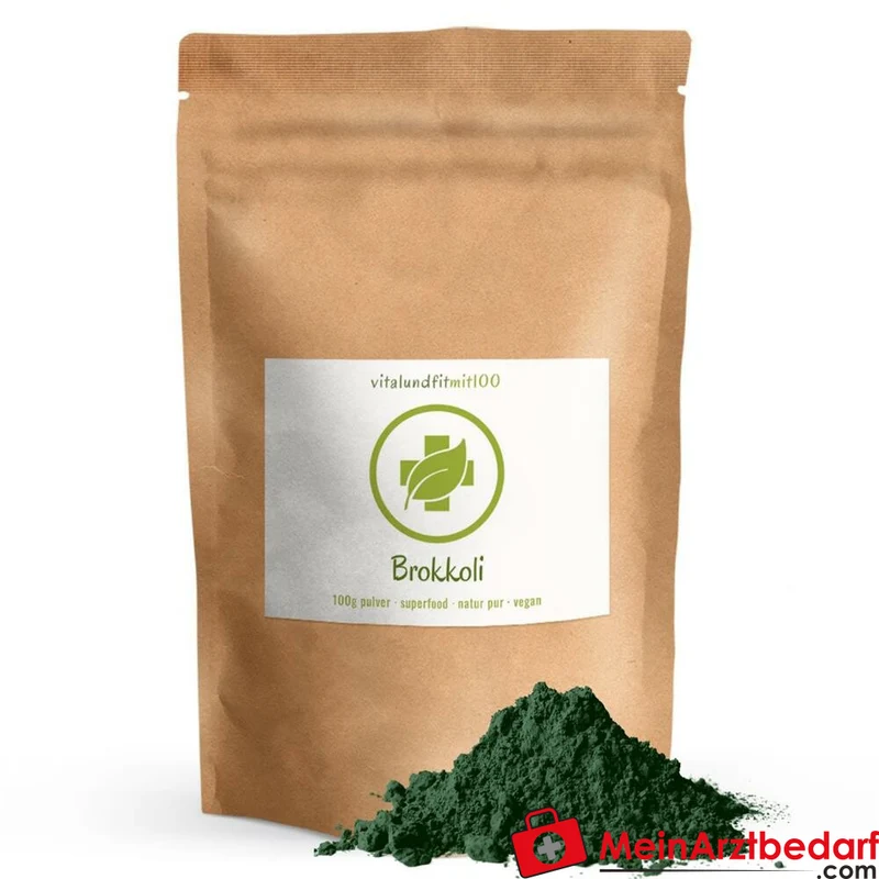 Brokkoli Pulver Rohkost 100 g – 100% rein, vegan und glutenfrei