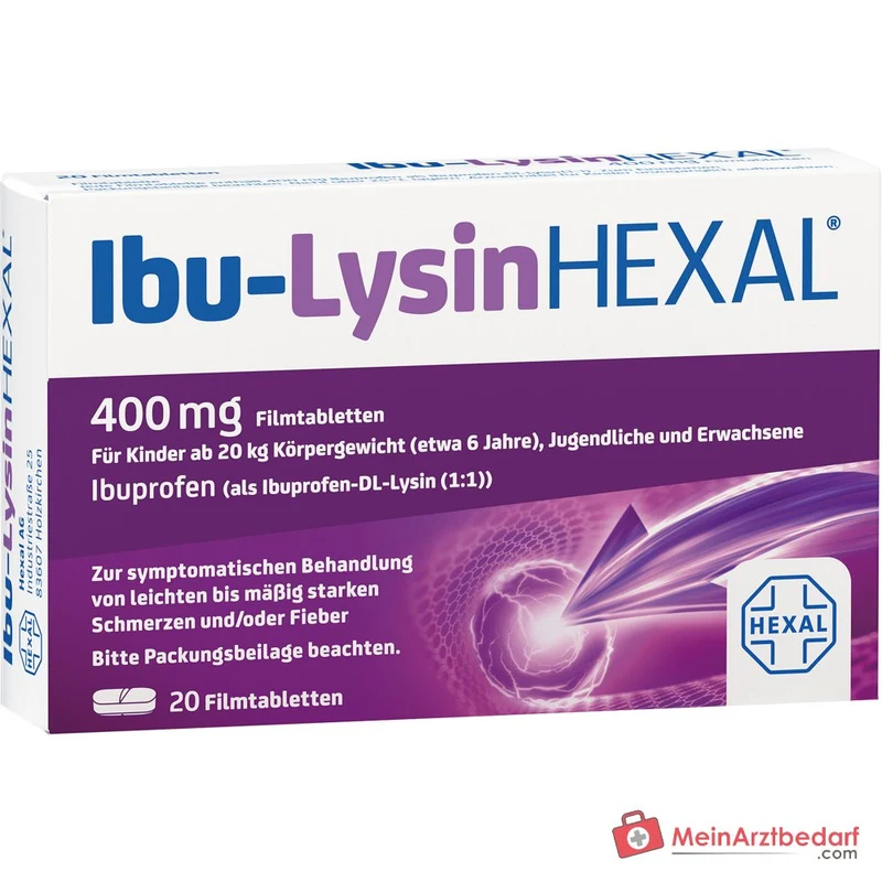 HEXAL Ibu‑Lysin 400 mg Filmtabletten