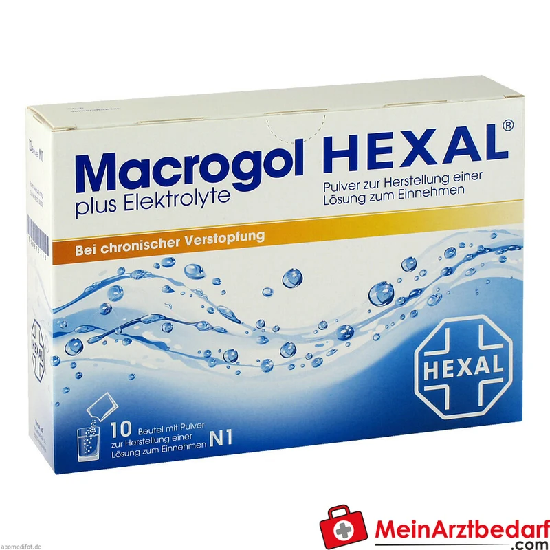 HEXAL Macrogol plus Elektrolyte Pulver zum Auflösen, Einzeldosen (Beutel)