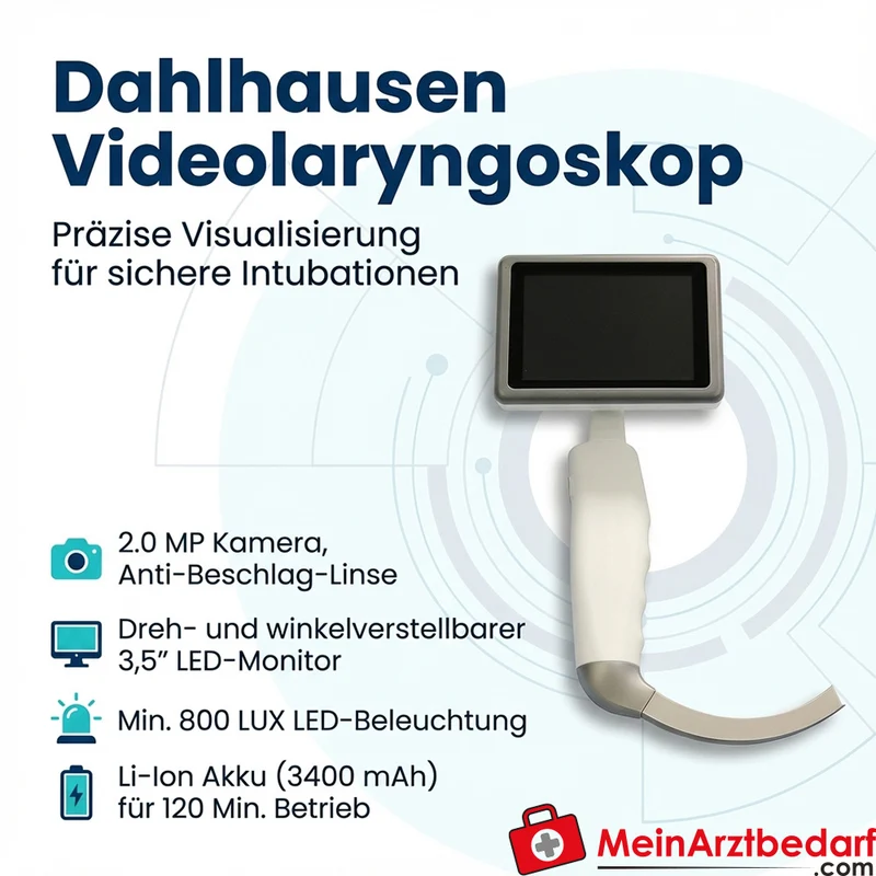 Dahlhausen Videolaryngoskop für Einmal-Spatel