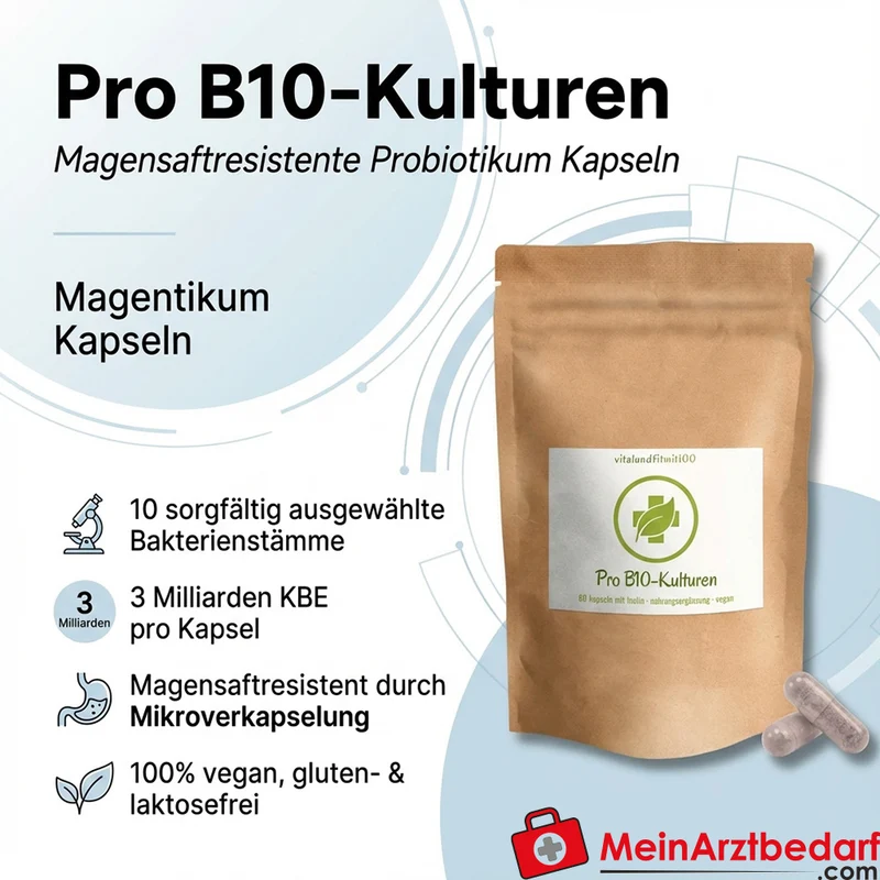 Pro B10-Kulturen Protikum 3 Mrd. KBE magensaftresistente Kapseln 60 St.