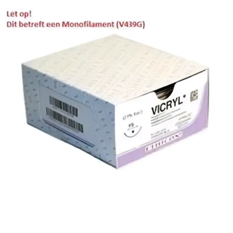 Vicryl MONO usp9/0 30cm GS-9 violet V439G, 12 stuks