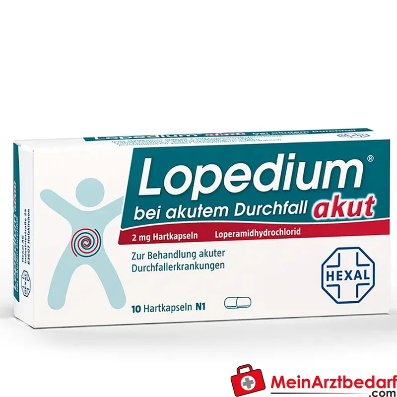 Lopedium akut Loperamid Kapseln Packung