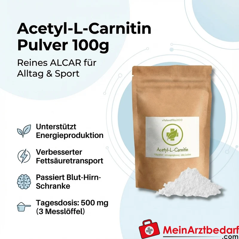 Acetyl-L-Carnitin (ALCAR) Pulver 100 g