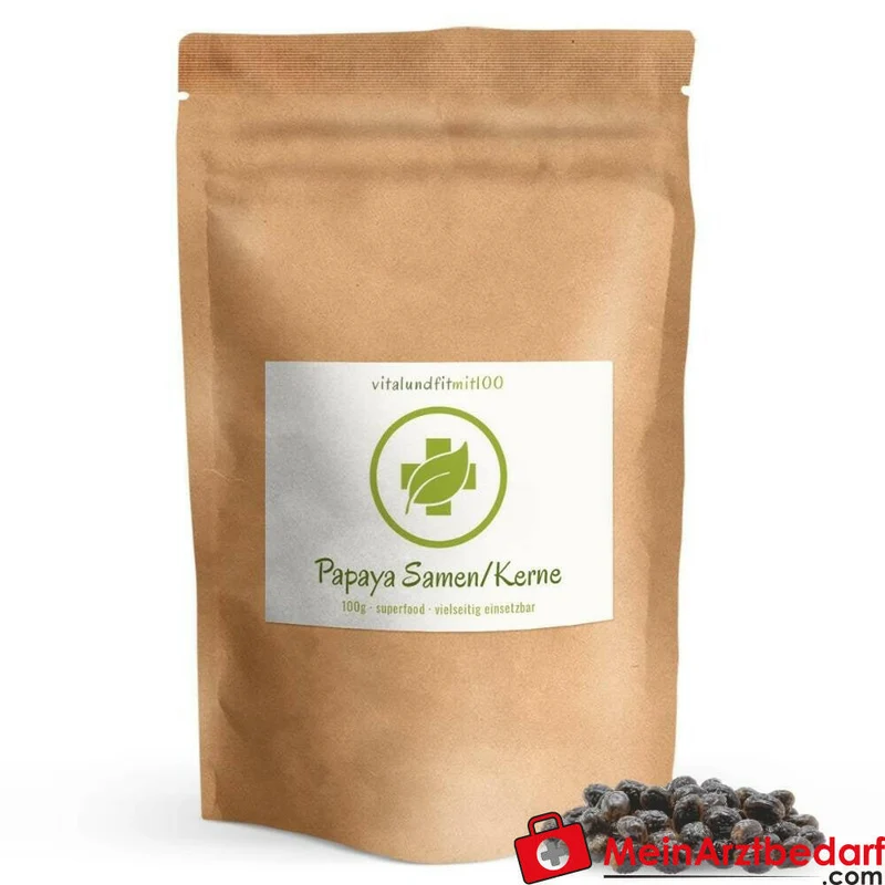 Papaya-Kerne getrocknet 100 g - papainreiche Samen aus Ghana