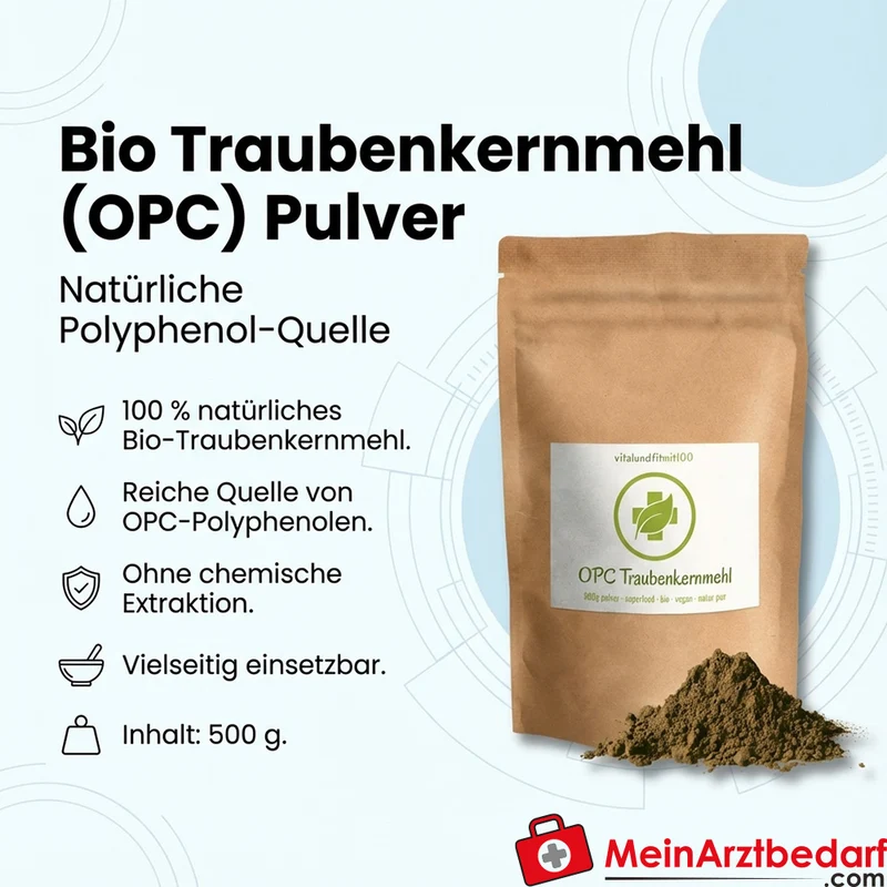 Traubenkernmehl (OPC) Pulver 500 g
