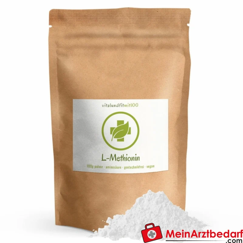 L‑Methionin Pulver 100 g Nahrungsergänzungsmittel, vegan