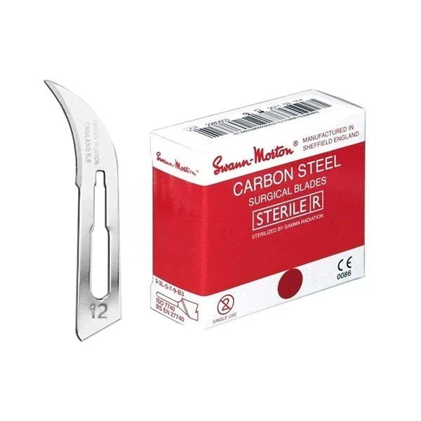 Scalpelmesjes Swann Morton - 0204 - 100 stuks - Nr 12