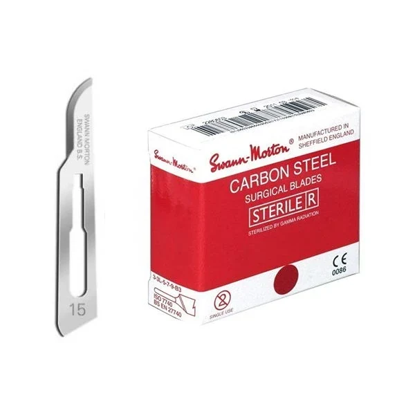 Scalpelmesjes Swann Morton - 0205 - 100 stuks - Nr 15