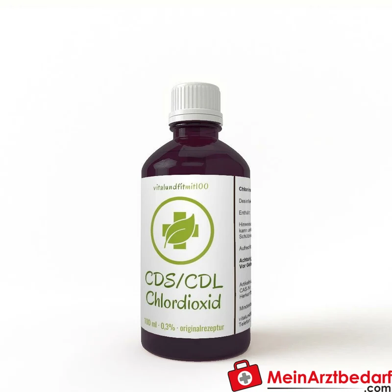 Chlordioxidlösung CDL 0,3% (3000 ppm) 100 ml Miron Violett-Glas Tropfflasche