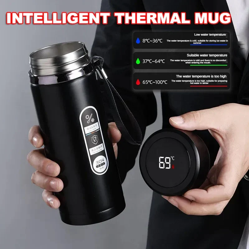 Smarte Thermoskanne mit Temperaturanzeige | Modern und auslaufsicher