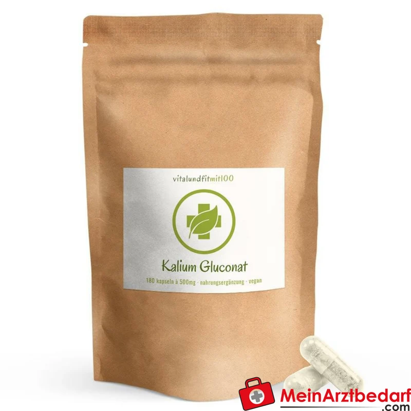 Kaliumgluconat 500 mg (83 mg Kalium) Kapseln 180 Stück
