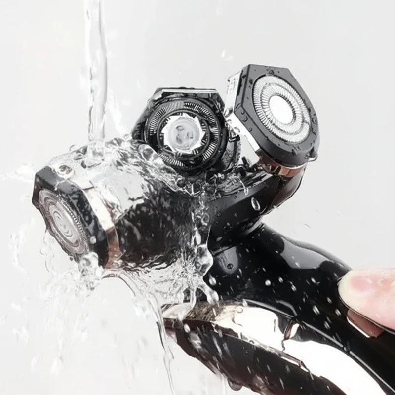 Elektrorasierer – wasserdichter Rasierer für Nass- und Trockenrasur mit USB-Aufladung