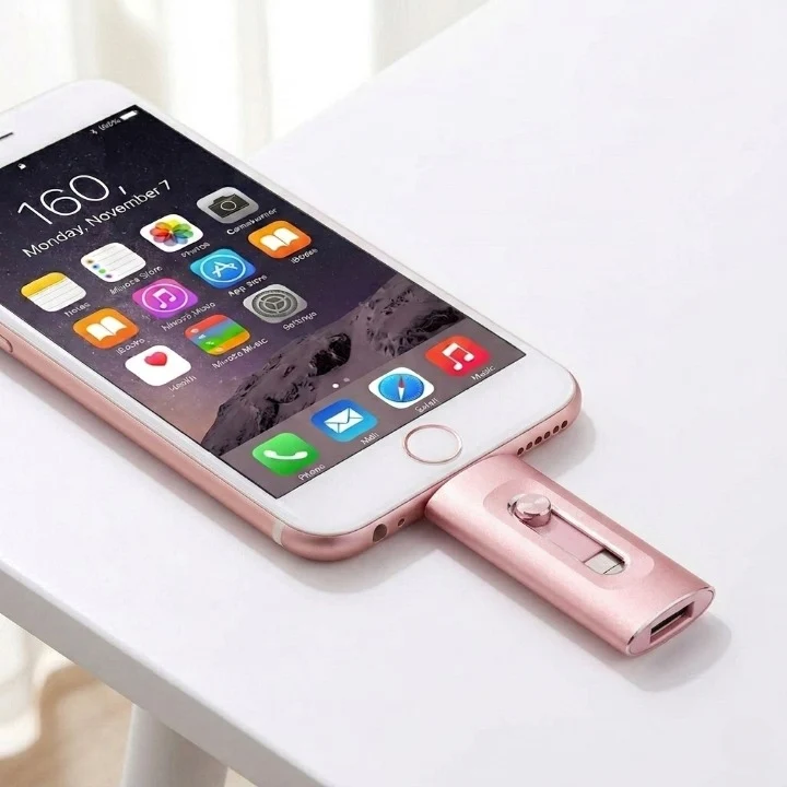 USB Stick iPhone 256GB – 3-in-1 Fotostick für Smartphone und Computer