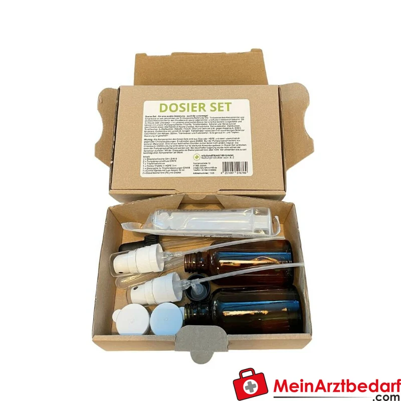 Dosier-Set CDS/CDL & DMSO, 2x50ml Braunglas mit Pumpspray & Glaspipette