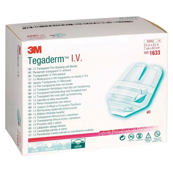 Tegaderm I.V. transparante infuuspleister 8,5x10,5CM - 50 stuks