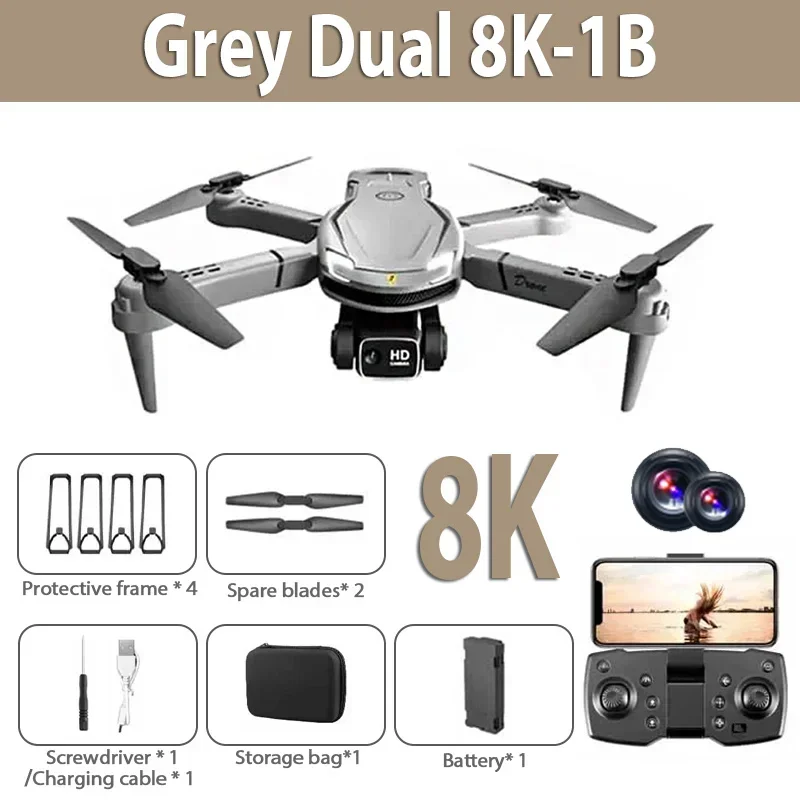 SkyVision – V88 Drohne mit 8K Kamera, GPS und 5G für Luftaufnahmen