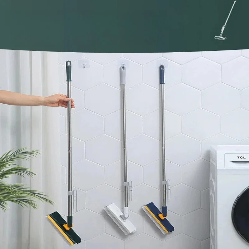 DualClean - Rotierende Bürste mit langem Stiel 2-in-1 für Böden und Fenster