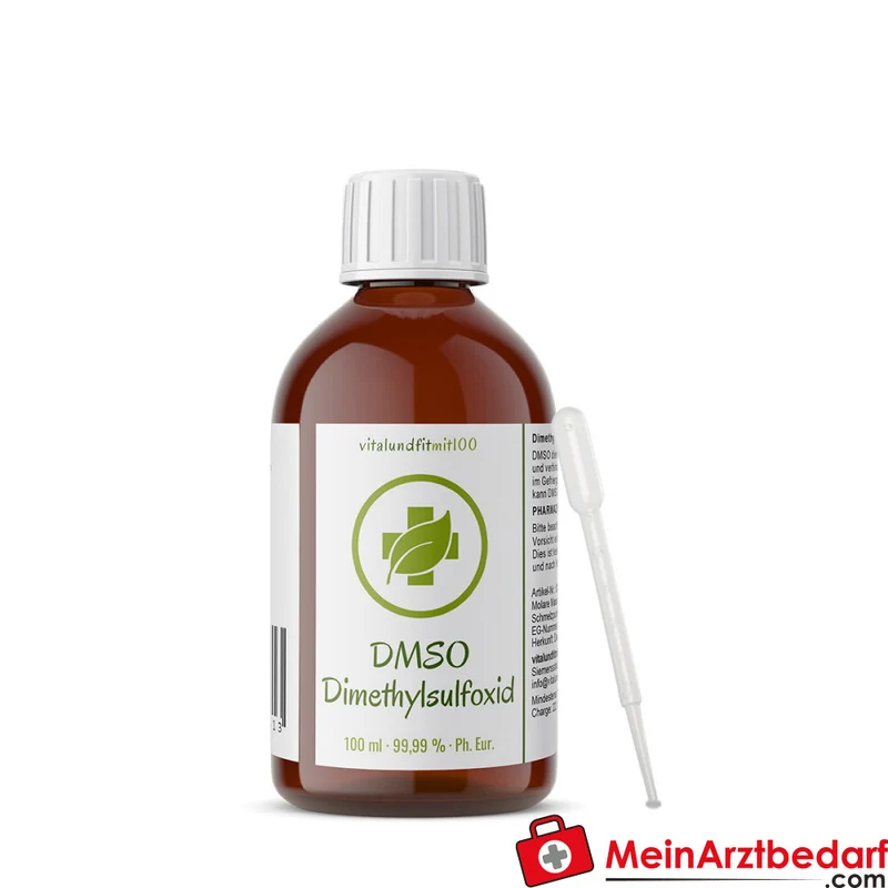 Dimethylsulfoxid (DMSO) 99,9% 100 ml Ph. Eur. pharmazeutisch rein Braunglasflasche