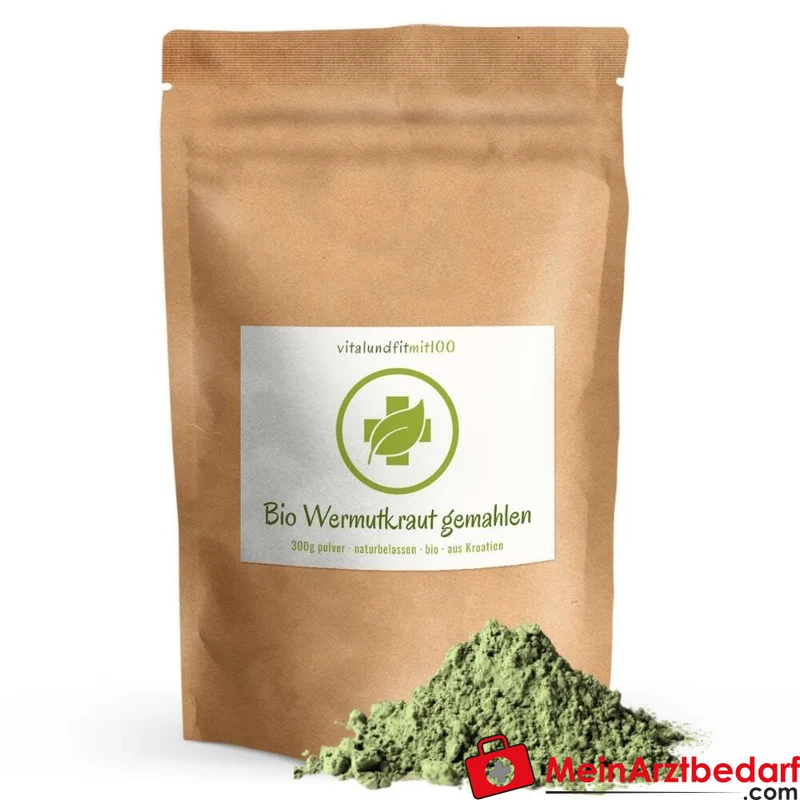 Wermutkraut (Artemisia absinthium) gemahlen 300 g