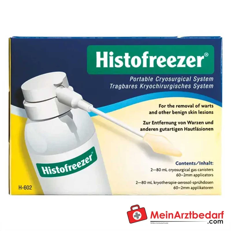Histofreezer Tragbares Kryochirurgiesystem Spray −57 °C 2 x 80 ml mit Applikatoren