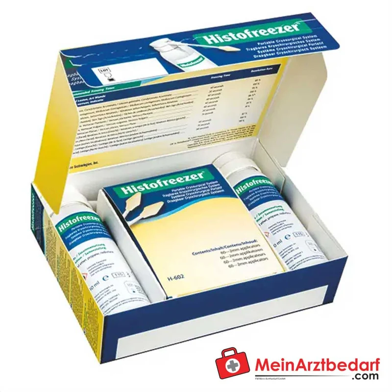 Histofreezer Tragbares Kryochirurgiesystem Spray −57 °C 2 x 80 ml mit Applikatoren