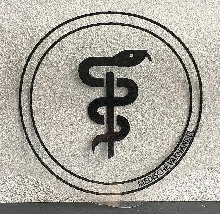 Aesculaap sticker voor tandarts
